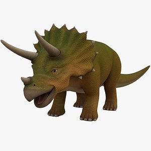 Triceratops ANIMATED 3D model