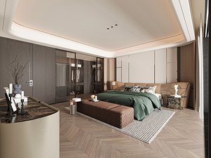 3D Modern bedroom