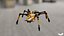 Modello 3D Spider-Mecha Bot Voxel Modello 3D a basso numero di poligoni