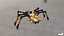 Modello 3D Spider-Mecha Bot Voxel Modello 3D a basso numero di poligoni
