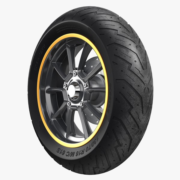 3d model sport motorcycle wheel