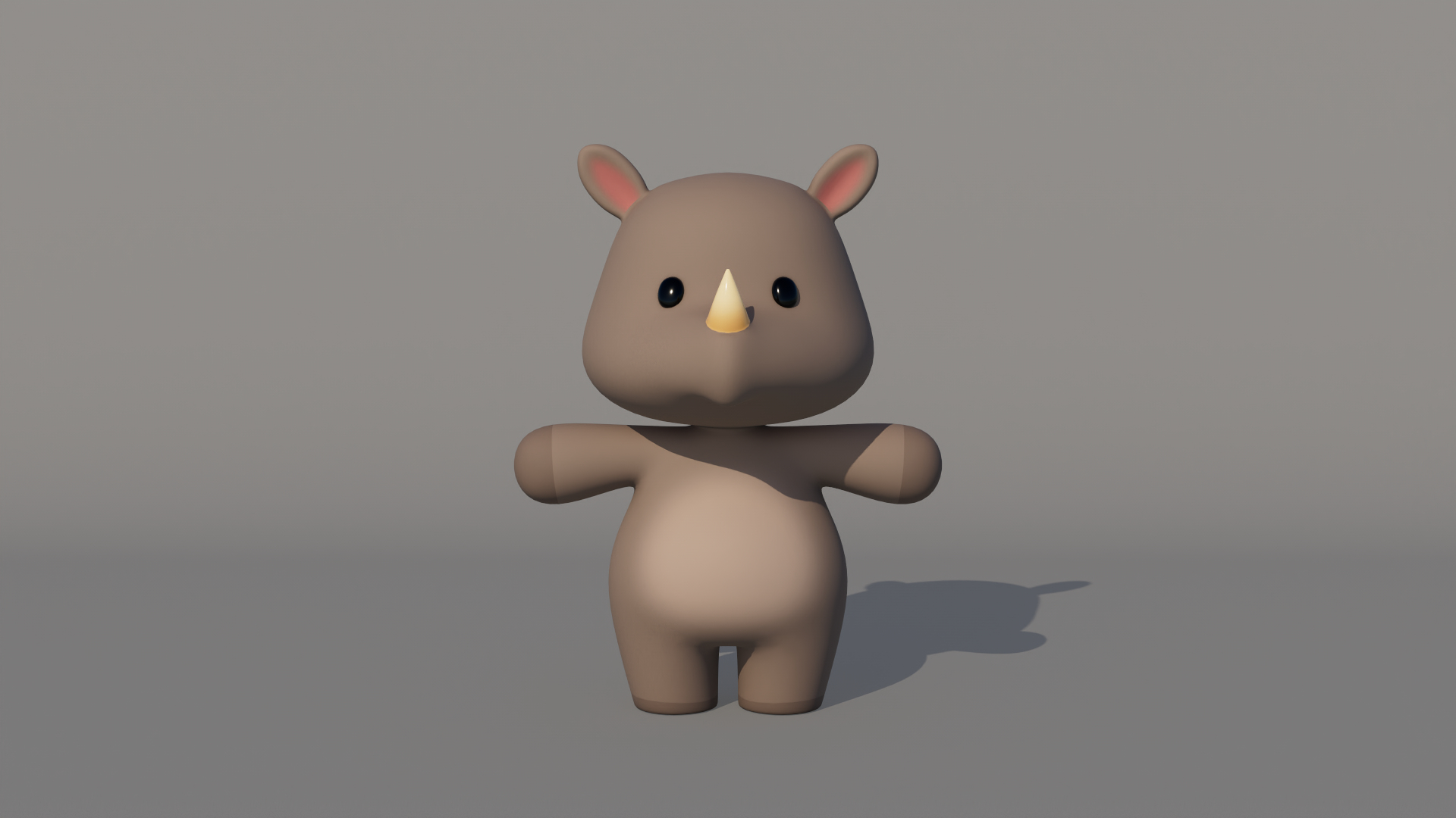 3D Model Rigged Cartoon Rhinoceros - TurboSquid 2210976