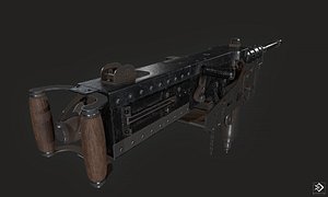 3D 50 caliber machine gun