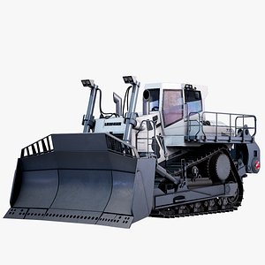 3D Mining Bulldozer Liebherr PR 776 PBR