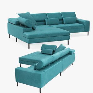 3D Gallery M Felicia due - corner sofa by Musterring model