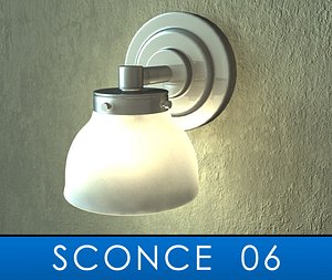 3d model sconce bulb