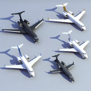 ExecJets_Setx5_3DModels