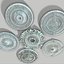 Rosetas decorativas de teto PBR Modelo Low-poly