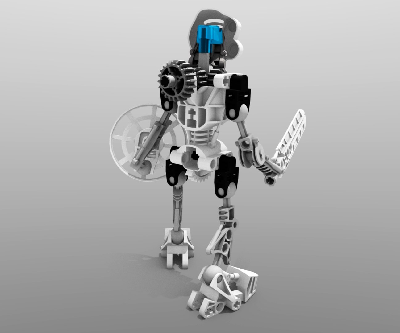 lego bionicle kopaka - 3d model