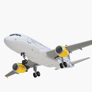 airbus a319 vueling airlines 3D model