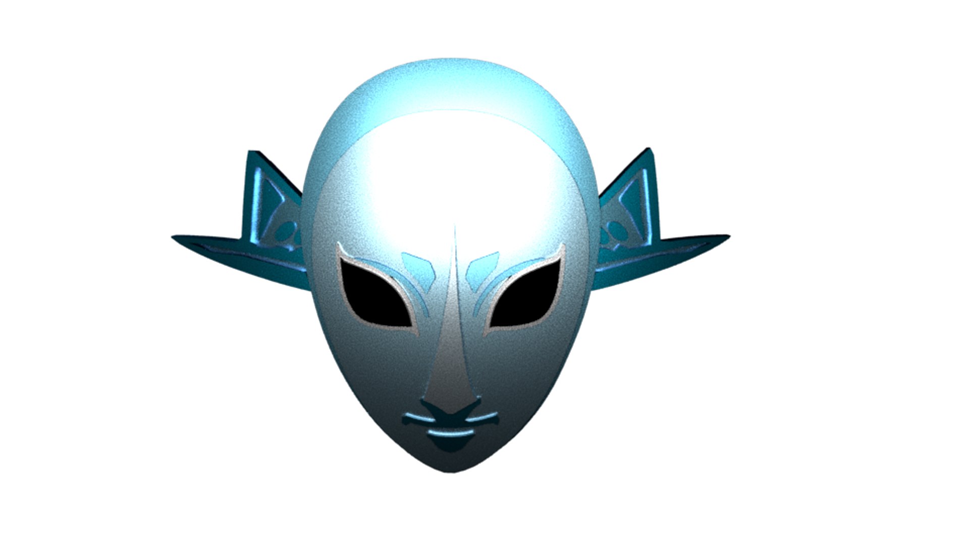 Zora Mask Zelda 3D Model - TurboSquid 1627066