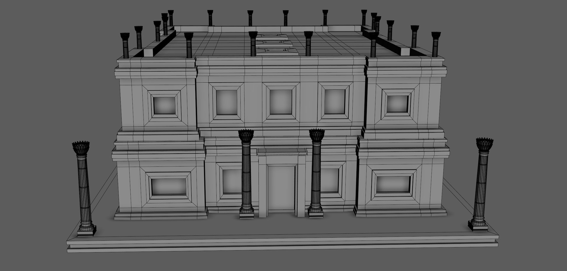 3D Ancient Persian Building V2 Model - TurboSquid 2249409