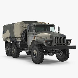 Military Truck URAL 4320 Russian