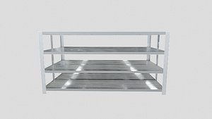 Slotted Iron Rack 3D