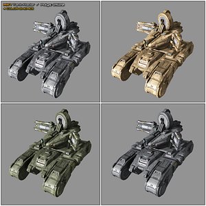 scifi medium tank radar 3D model