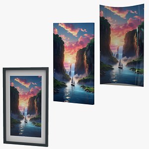 3D 3 Decos Pictures Frames Collection