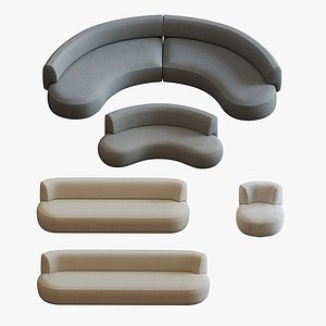 3D Lek Sofa Collection by Christophe Delcourt