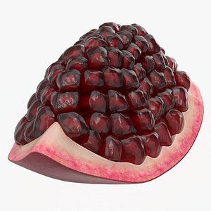 Ripe pomegranate slice