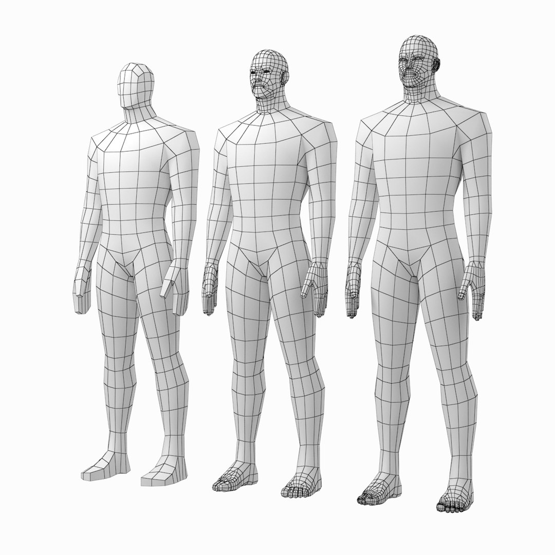 Mesh hero male body 3D model - TurboSquid 1270615