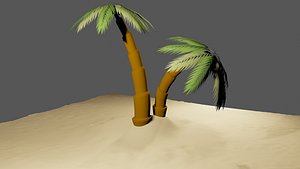 tree plam 3d model