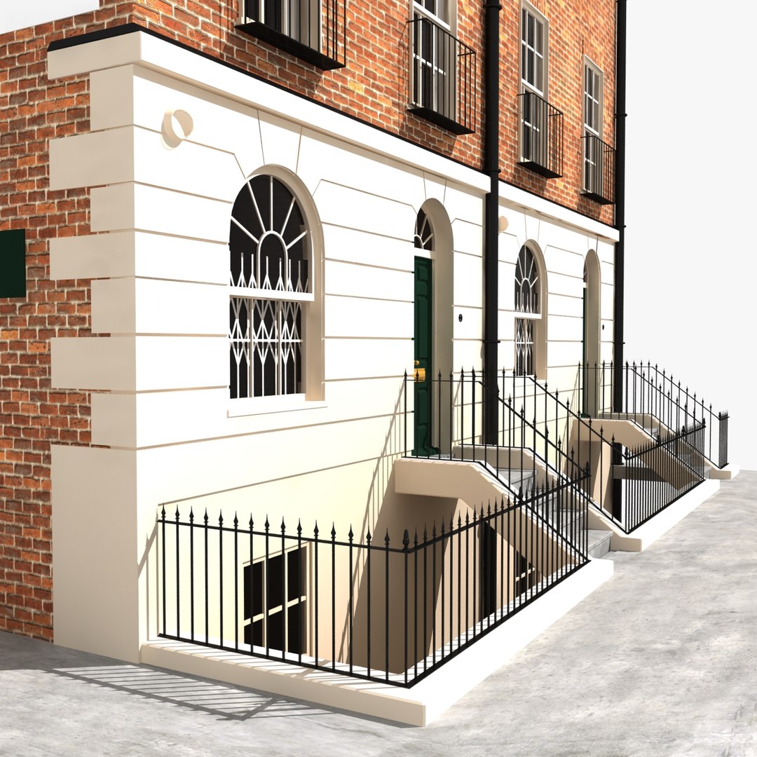 3d Middle Block House Model