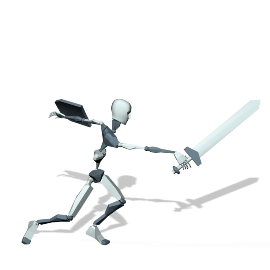Motion Character Studio Biped knight stab attack