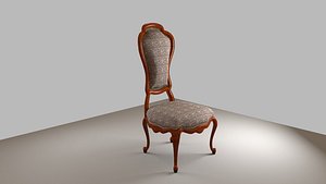 3d obj antic louis xiv chair
