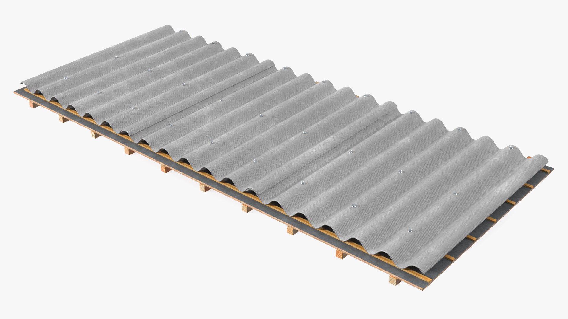 Asbestos Roof Slate 3D model preview