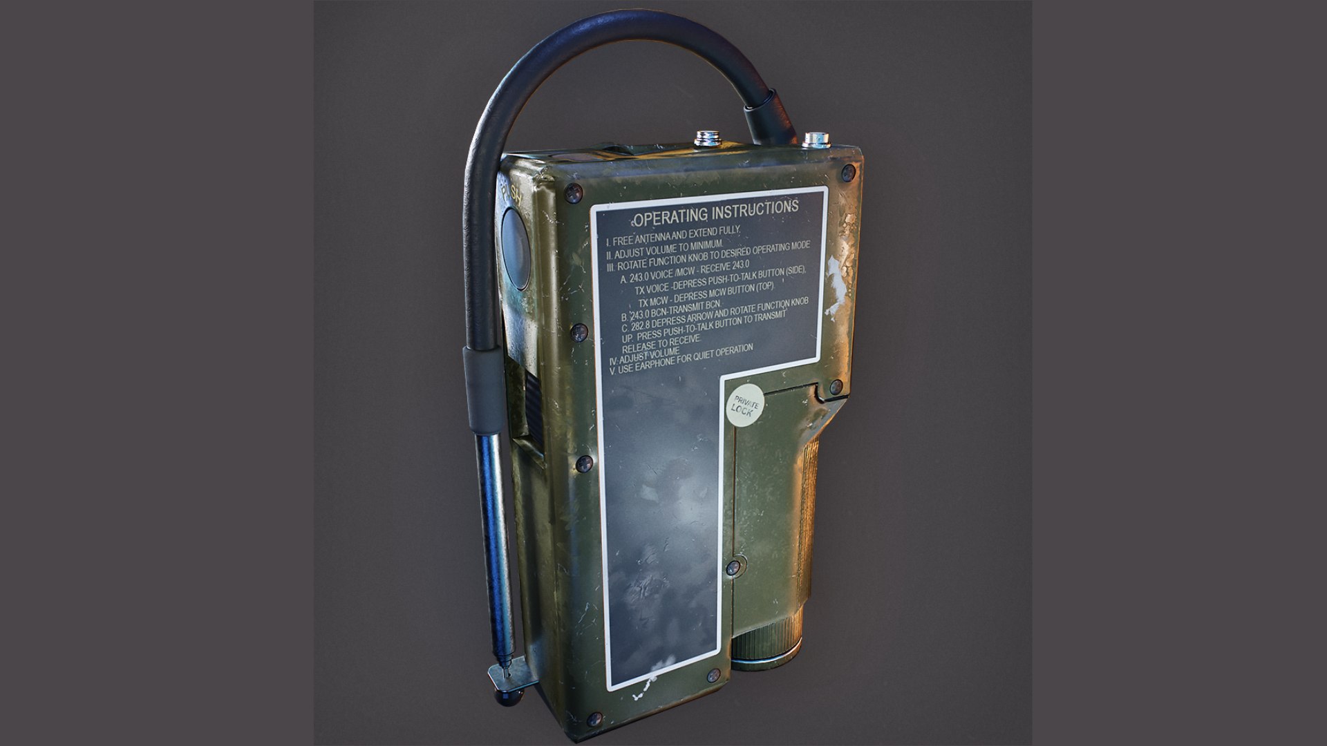3D Survival Radio Set - TurboSquid 2047120