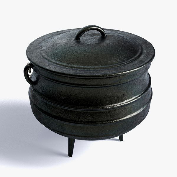 3D Cast Iron Potjie Pot - TurboSquid 1918419