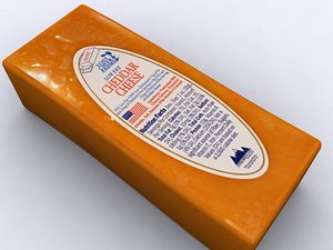 3d model cheddar cheese