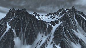 3d volkano model