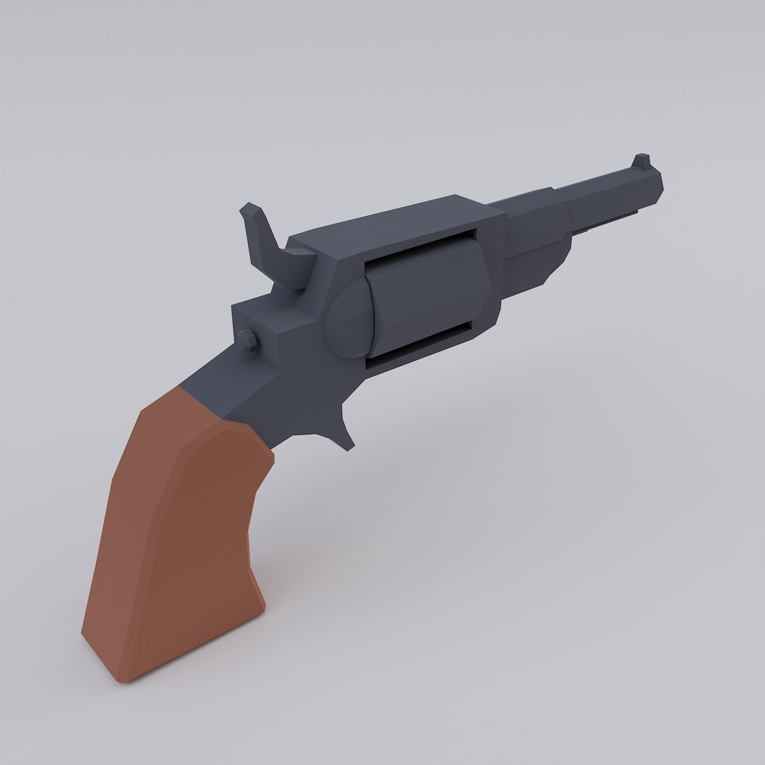 3D Colt Model 1855 Side Hammer Pocket Revolver - TurboSquid 1992184