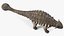 3D Ankylosaurus from Desert Habitats Rigged model
