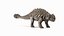 3D Ankylosaurus from Desert Habitats Rigged model