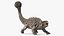 3D Ankylosaurus from Desert Habitats Rigged model