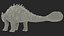 3D Ankylosaurus from Desert Habitats Rigged model