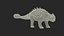 3D Ankylosaurus from Desert Habitats Rigged model