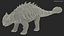 3D Ankylosaurus from Desert Habitats Rigged model