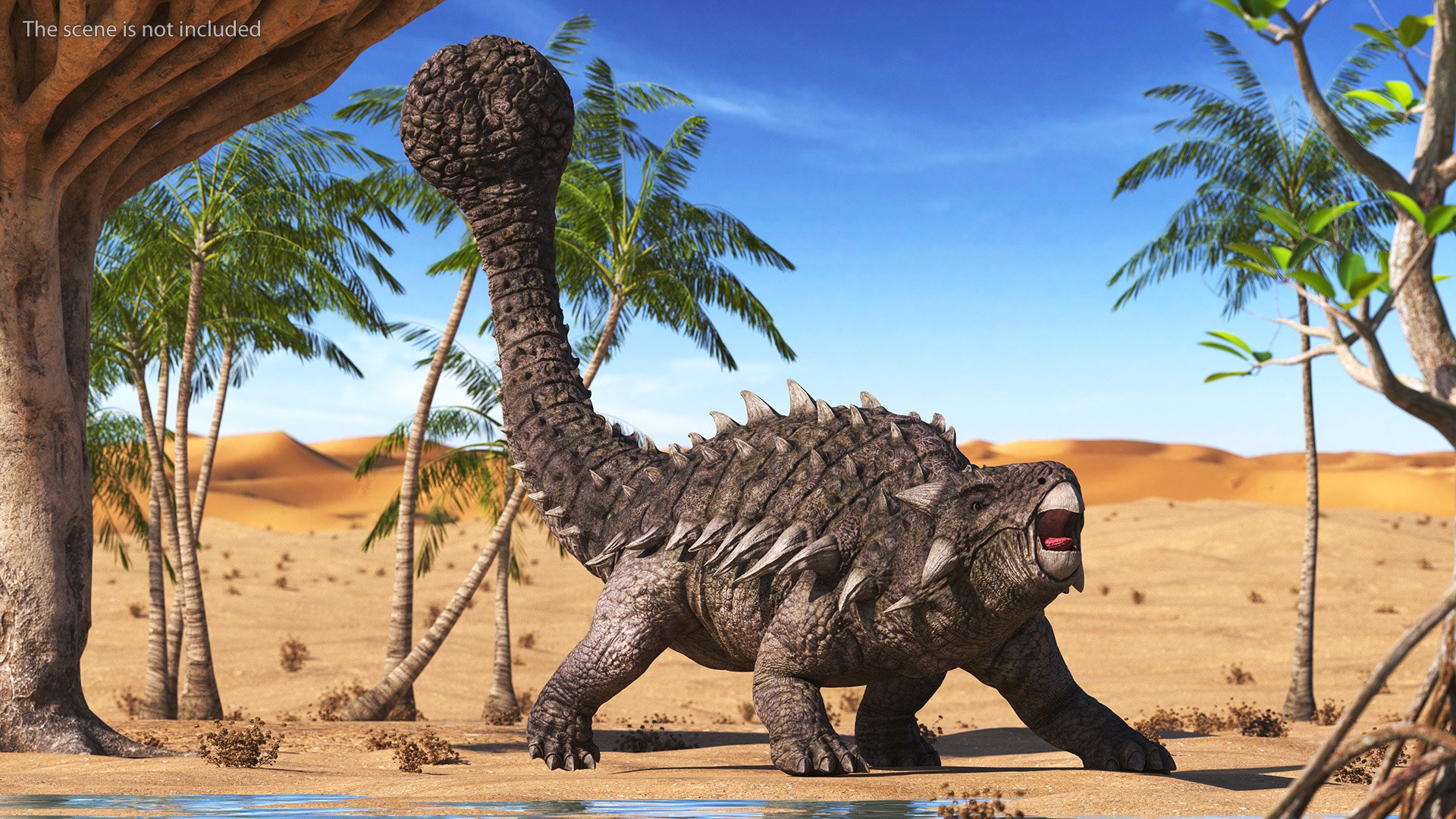 3D Ankylosaurus from Desert Habitats Rigged model TurboSquid 2174315