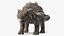 3D Ankylosaurus from Desert Habitats Rigged model