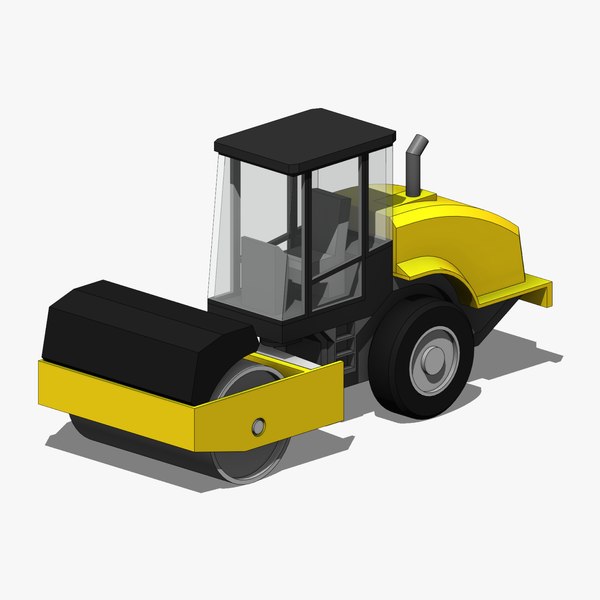 3D model Road Roller - Revit Family