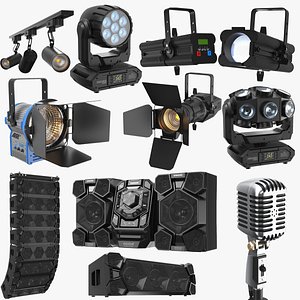 Large Detailed Stage Equipment