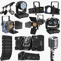 Large Detailed Stage Equipment