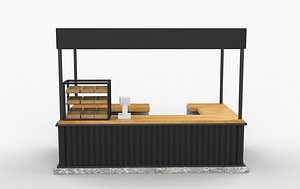 Mall Food Court 3D model 3D