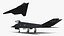 3D Stealth F-117 Nighthawk with Pilot in Flight model