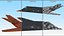 3D Stealth F-117 Nighthawk with Pilot in Flight model