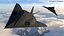 3D Stealth F-117 Nighthawk with Pilot in Flight model