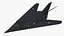 3D Stealth F-117 Nighthawk with Pilot in Flight model