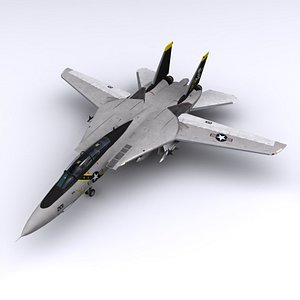 f-14 fighter jet vf-84 3d model